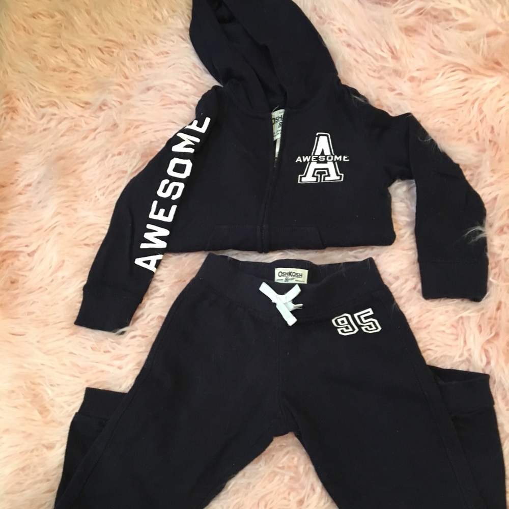 Osh Kosh Toddler Girls Hooded Jogging Set